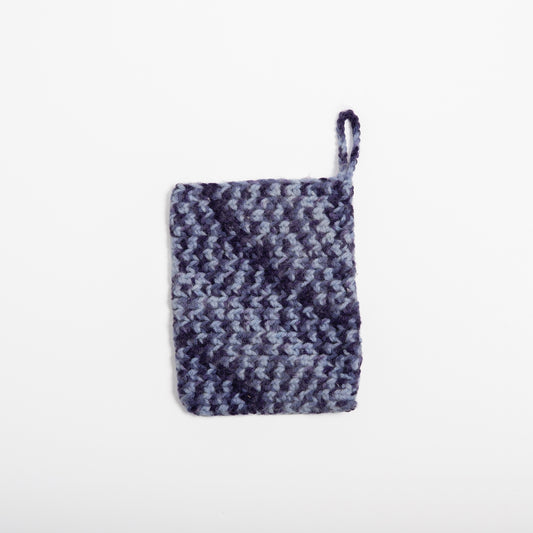 Gant de toilettage - Mauve et blanc