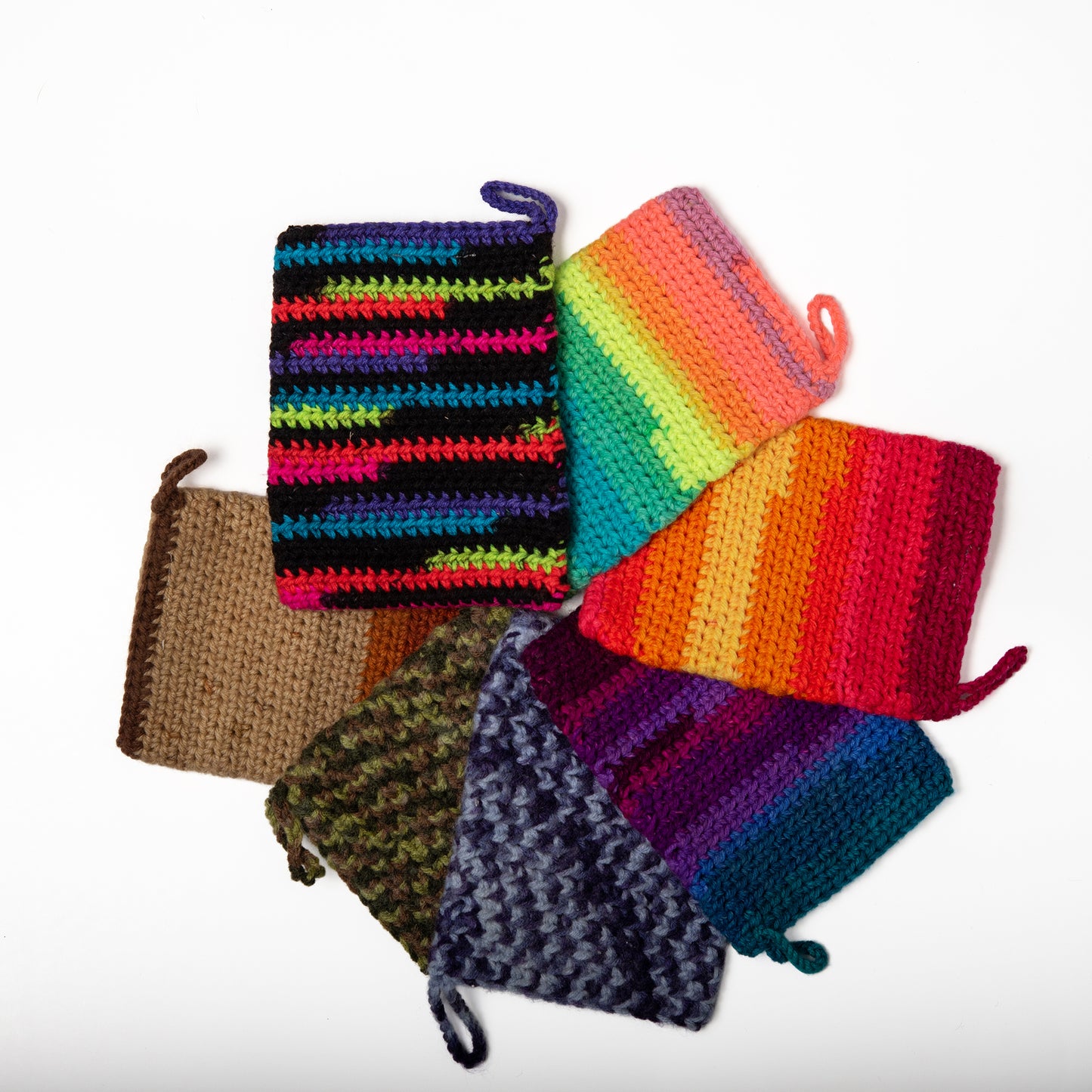 Gant de toilettage - arc-en-ciel